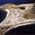 Nora- Capo di Pula (CA). Veduta della città romana.