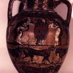 Tharros - Cabras (OR). Anfora attica del Pittore di Timiades (570-560 a.C.).