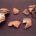 Antigori - Sarroch. Vasellame dipinto di produzione micenea di provenienza argolide, cretese e cipriota. (Mic. IIIb e IIIc 1300-1050 a.C.).