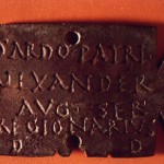 Antas - Fluminimaggiore (CA). Piccola tabella bronzea di carattere votivo con dedica al Sardus pater (III sec. d.C.).